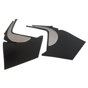 1959-1959 Corvette Deluxe Kick Panels W/Metal Insert & Trim - Black-412620-Corvette-Store-Online