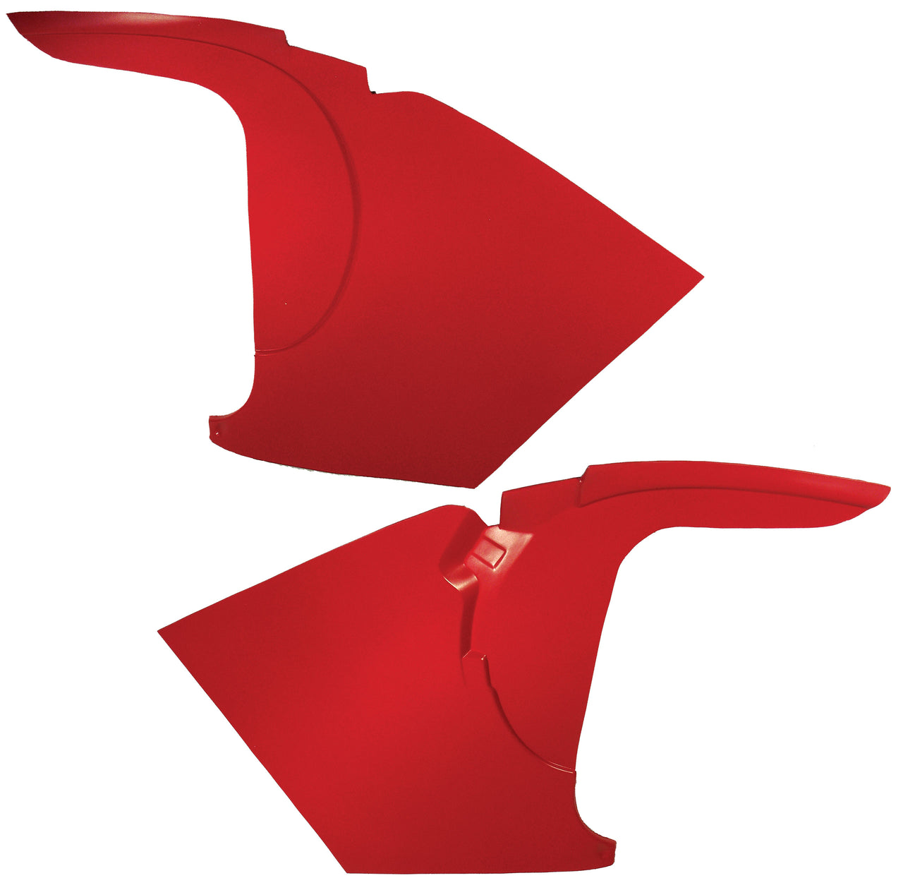 1959-1962 Corvette Kick Panels W/O Inserts - Red-412735-Corvette-Store-Online