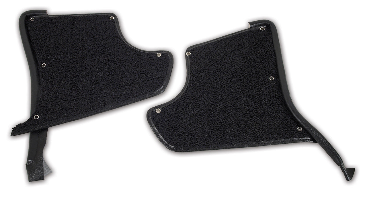 1963-1964 Corvette Kick Panels W/Carpet - Black-412820-Corvette-Store-Online