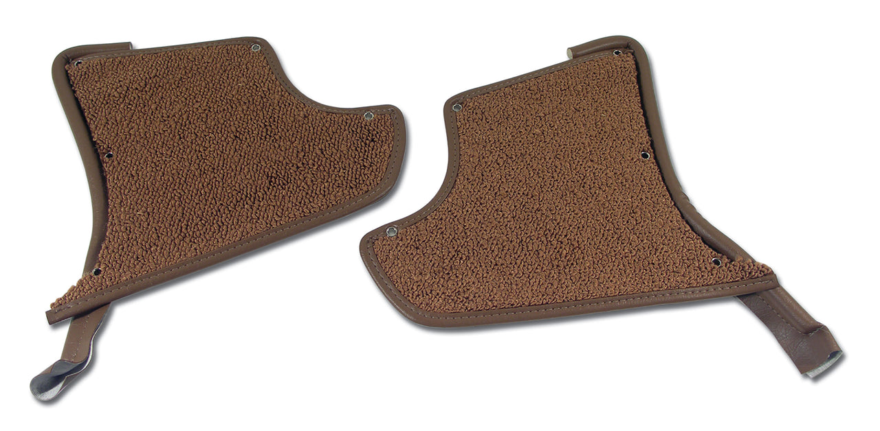 1963-1964 Corvette Kick Panels W/Carpet - Saddle-412854-Corvette-Store-Online