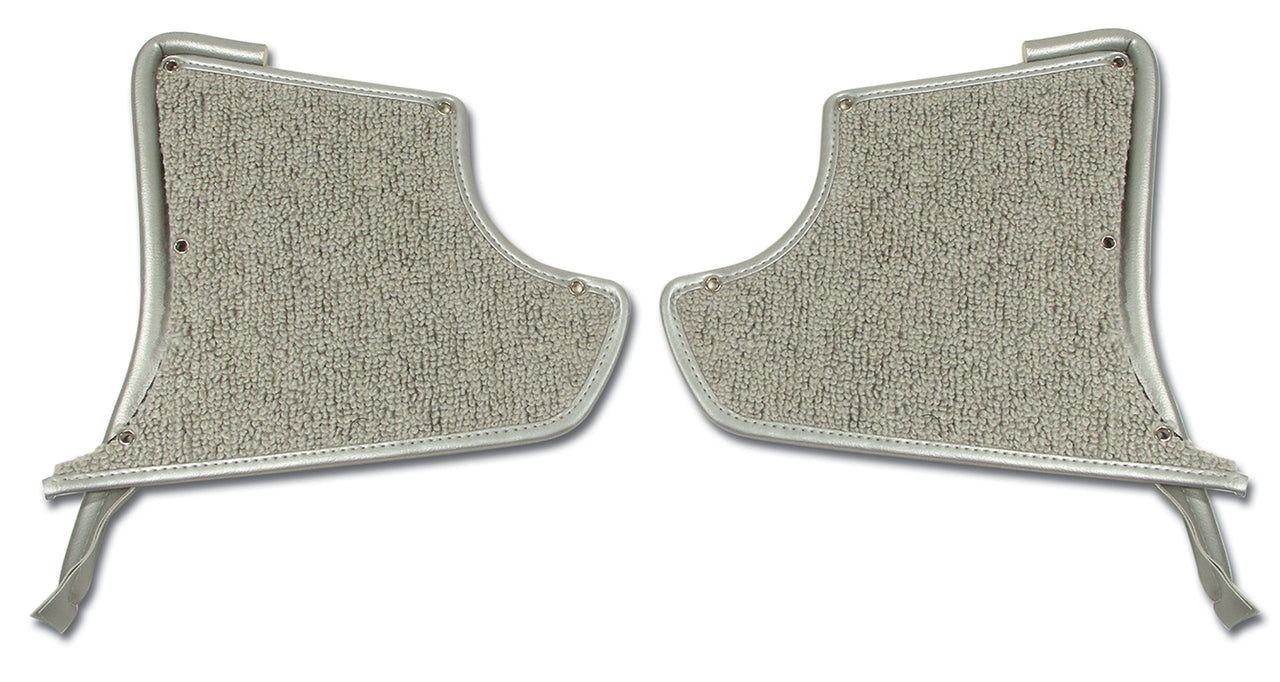 1963-1964 Corvette Kick Panels W/Carpet - Silver-412861-Corvette-Store-Online