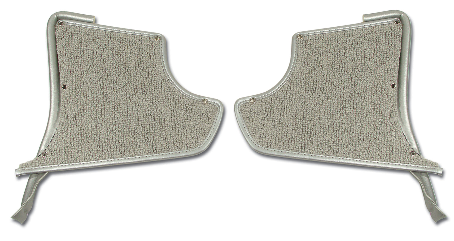 1963-1964 Corvette Kick Panels W/Carpet - Silver-412861-Corvette-Store-Online