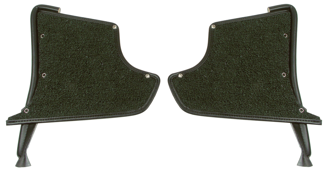1965-1967 Corvette Kick Panels W/Carpet - Green-412914-Corvette-Store-Online