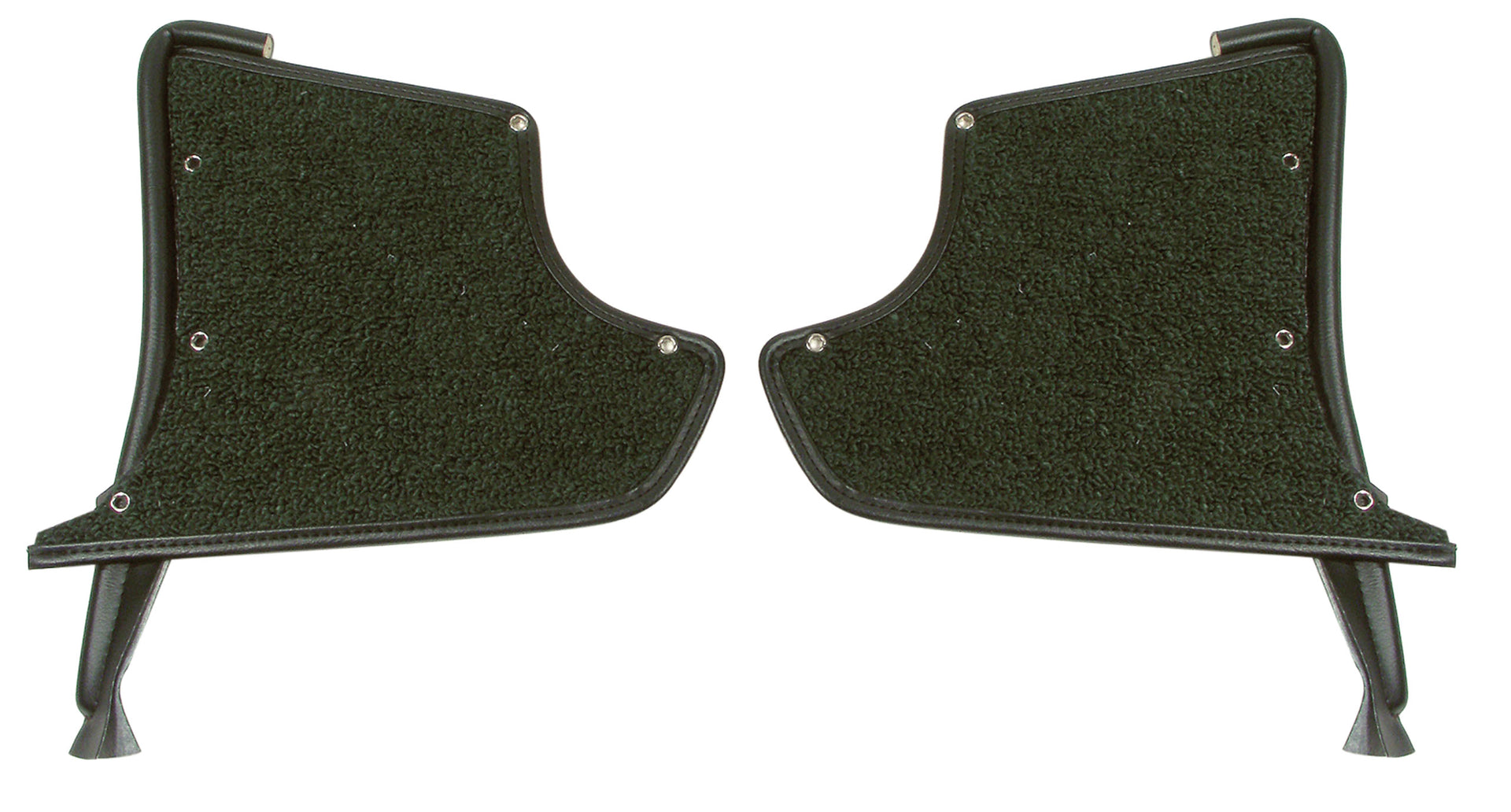 1965-1967 Corvette Kick Panels W/Carpet - Green-412914-Corvette-Store-Online