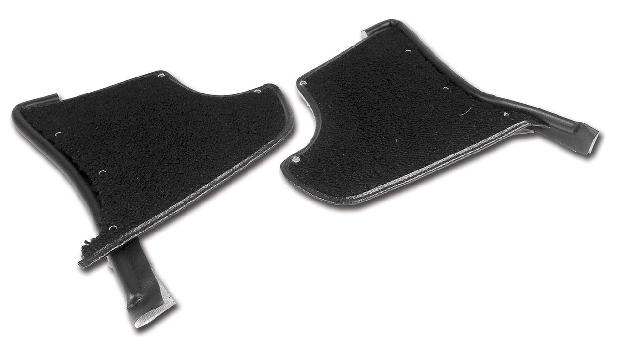 1965-1967 Corvette Kick Panels W/Carpet - Black-412920-Corvette-Store-Online