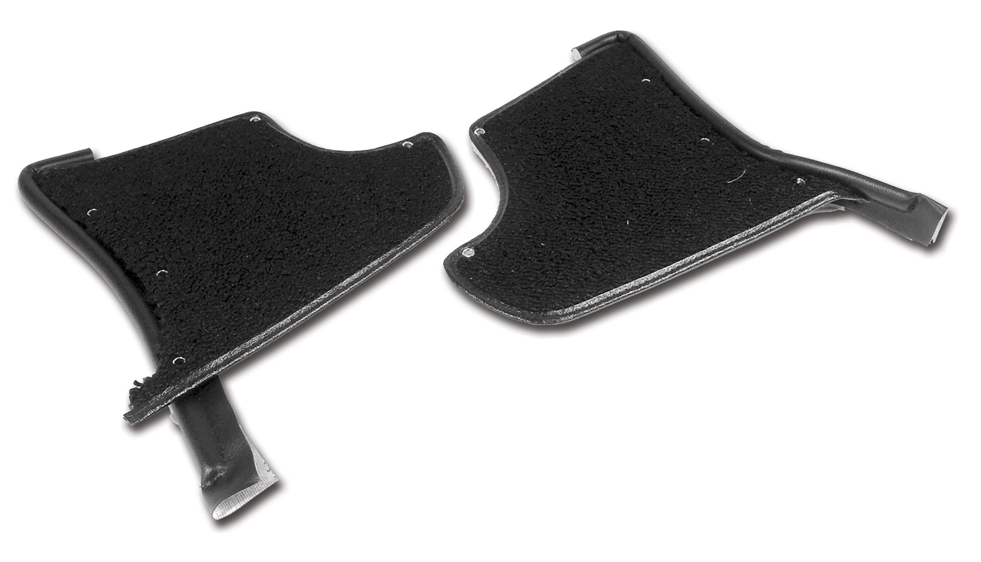 1965-1967 Corvette Kick Panels W/Carpet - Black-412920-Corvette-Store-Online