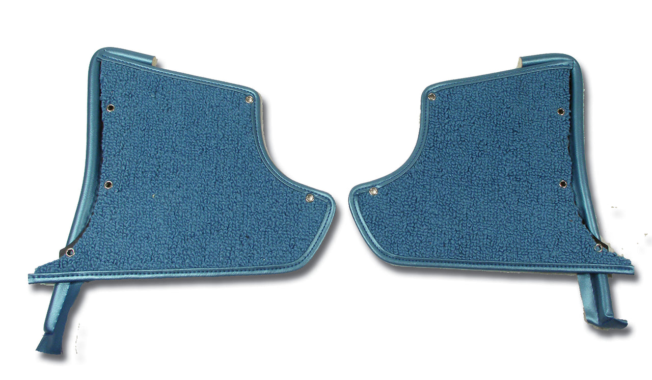 1965-1967 Corvette Kick Panels W/Carpet - Bright Blue-412940-Corvette-Store-Online