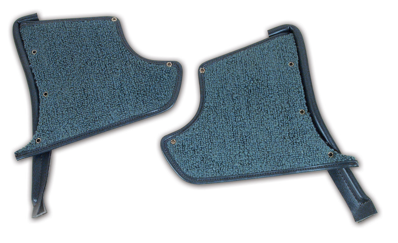 1967-1967 Corvette Kick Panels W/Carpet - Teal-412949-Corvette-Store-Online
