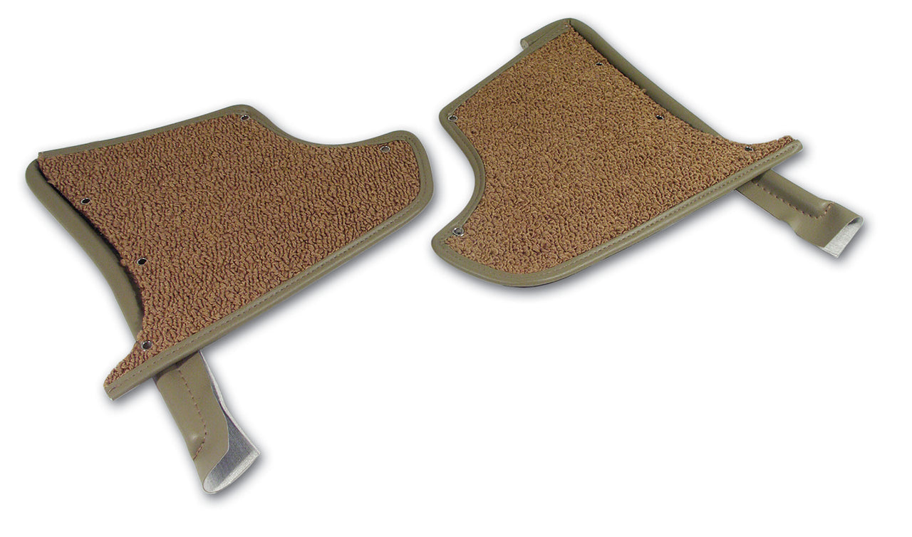 1965-1966 Corvette Kick Panels W/Carpet - Saddle-412952-Corvette-Store-Online