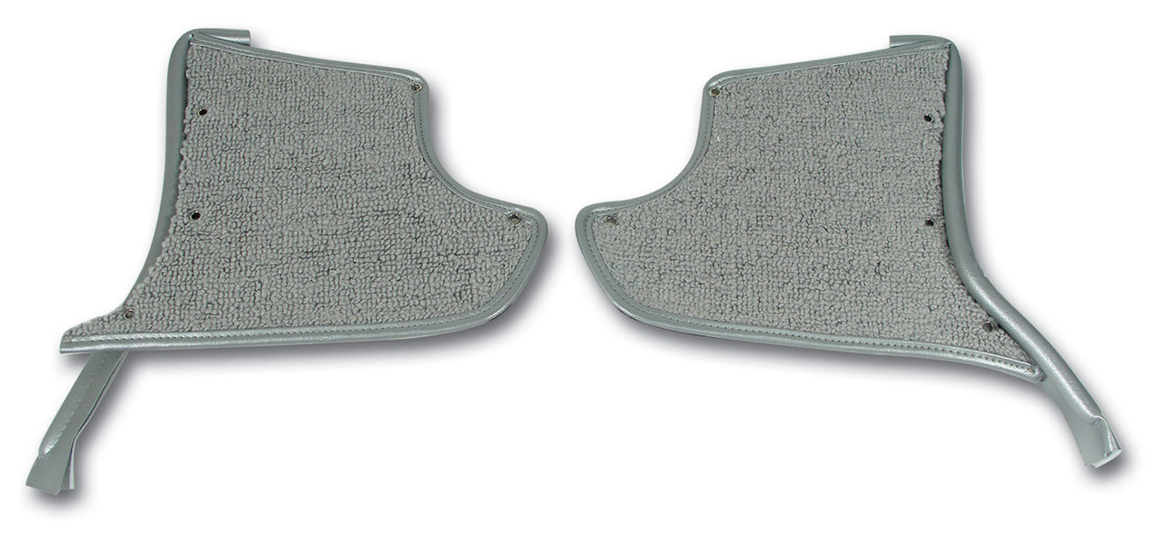 1965-1966 Corvette Kick Panels W/Carpet - Silver-412961-Corvette-Store-Online