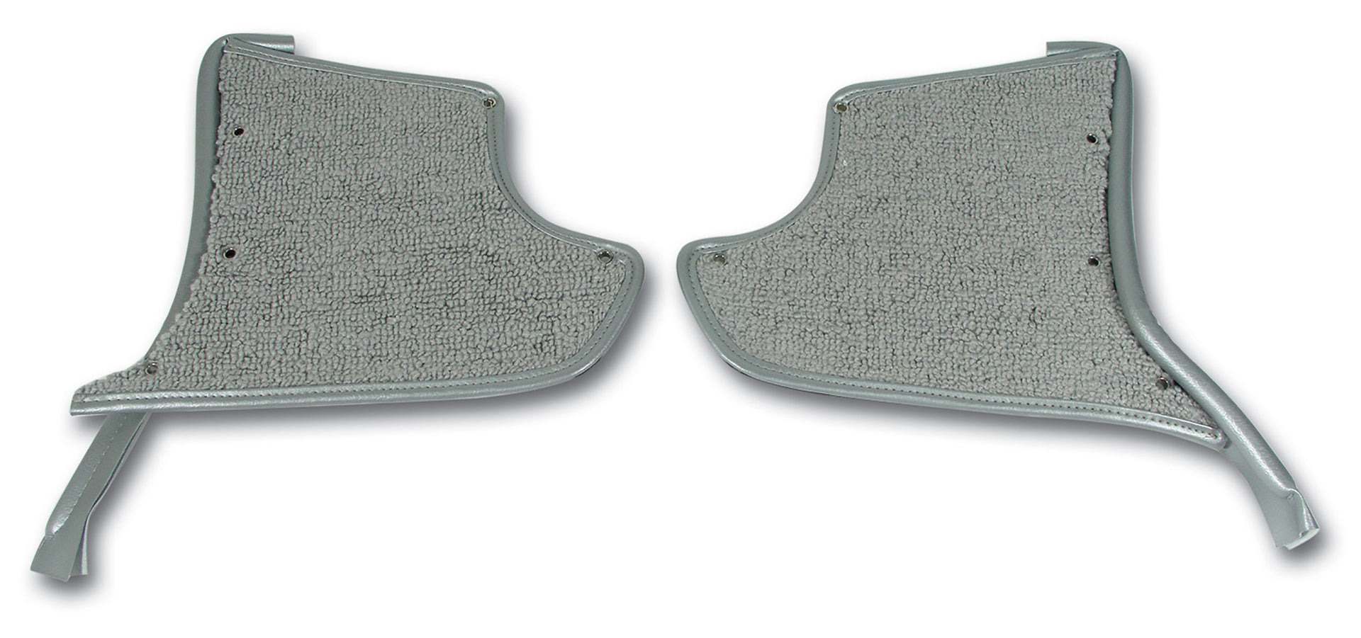 1965-1966 Corvette Kick Panels W/Carpet - Silver-412961-Corvette-Store-Online