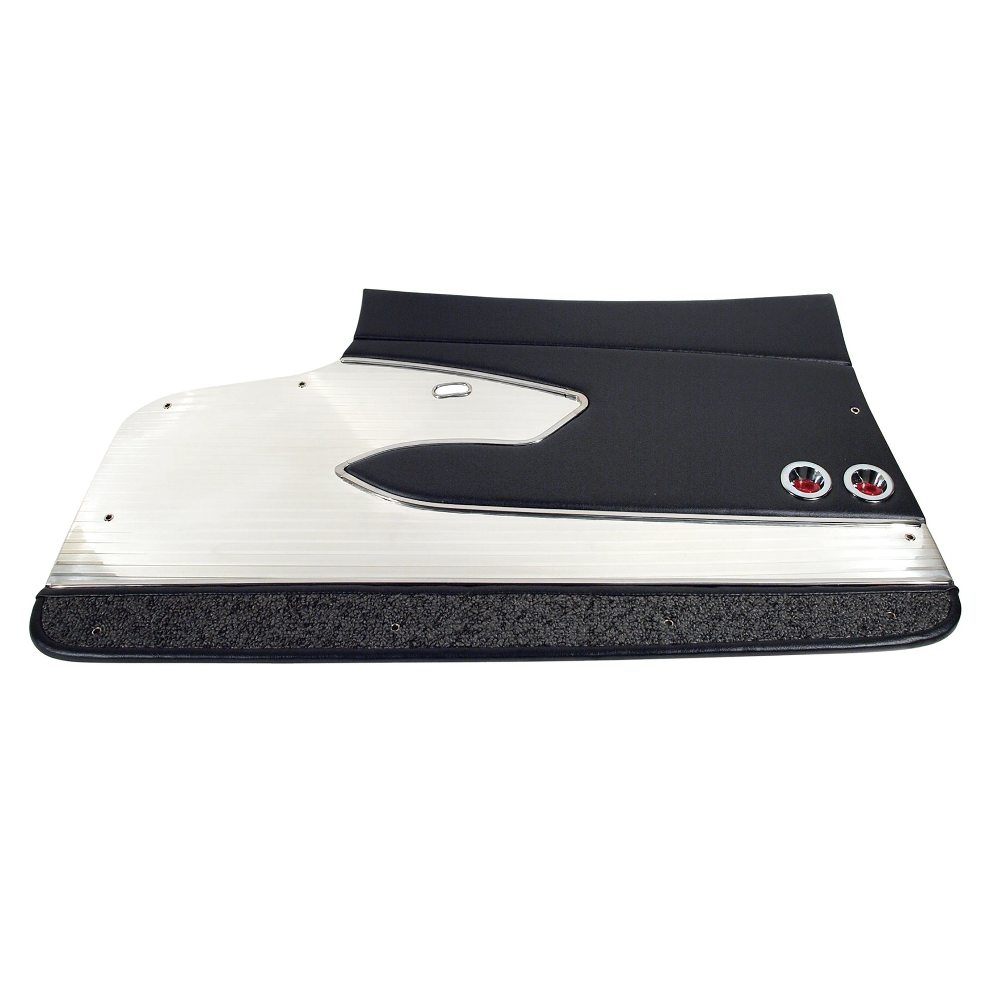 1961-1961 Corvette Door Panels Black Leather Deluxe-413720-Corvette-Store-Online