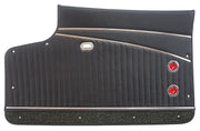 1962-1962 Corvette Door Panels Black Leather Deluxe-414420-Corvette-Store-Online