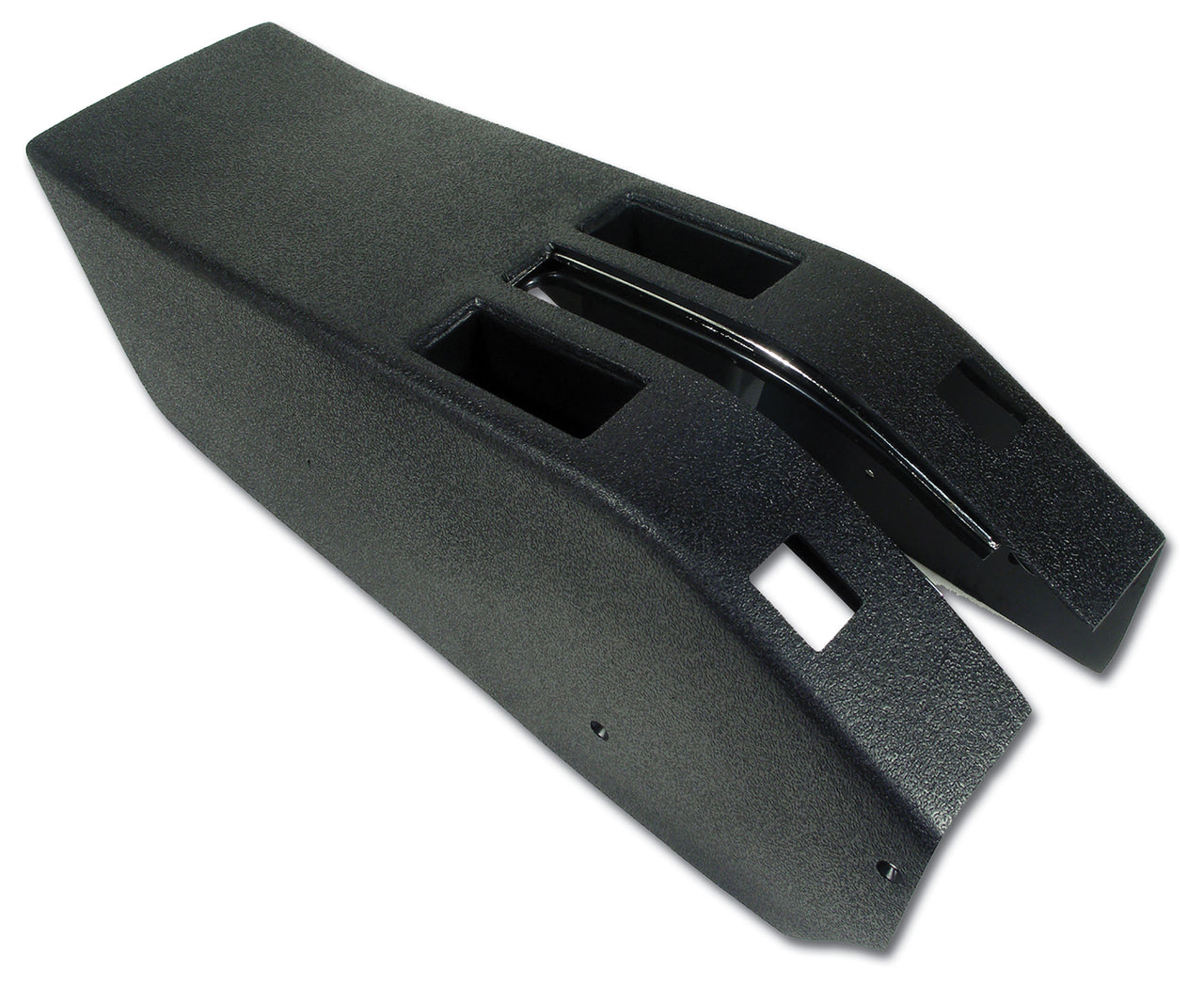1968-1968 Corvette Park Brake Console W/Power Window Switch Cutouts - Black-415220-Corvette-Store-Online
