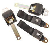 1966-1967 Corvette Seat Belts OE Retractable Lap - Black-41558-Corvette-Store-Online