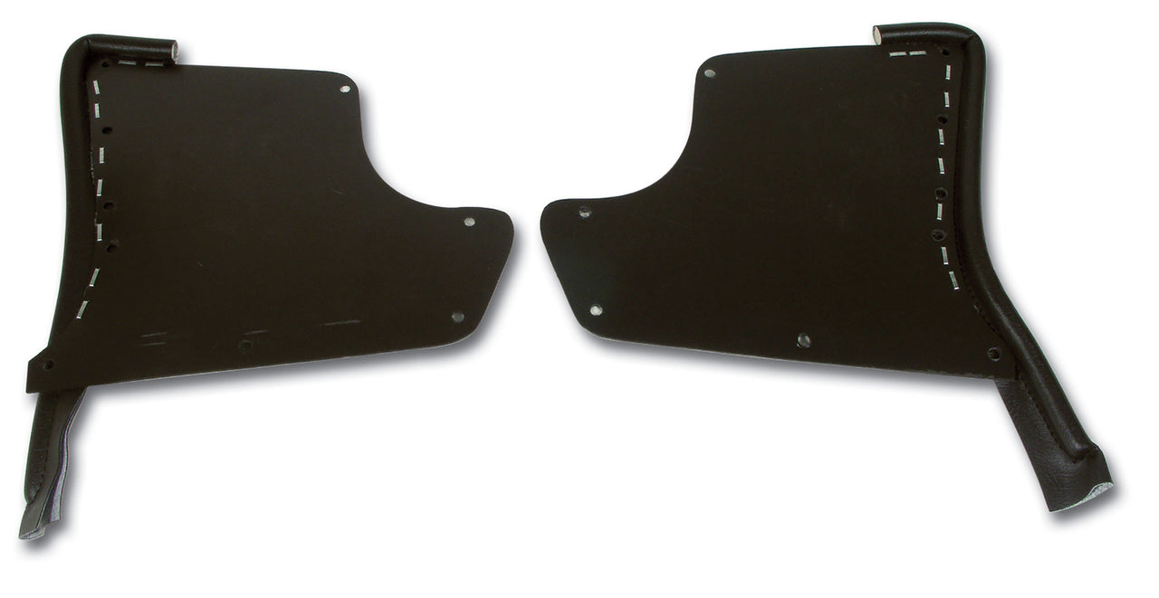 1963-1964 Corvette Kick Panels W/Windlace - Black-416120-Corvette-Store-Online
