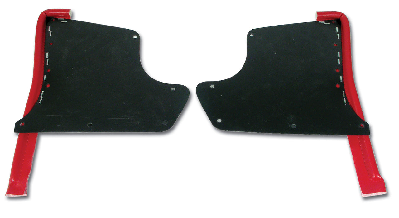 1965-1967 Corvette Kick Panels W/Windlace - Red-416230-Corvette-Store-Online