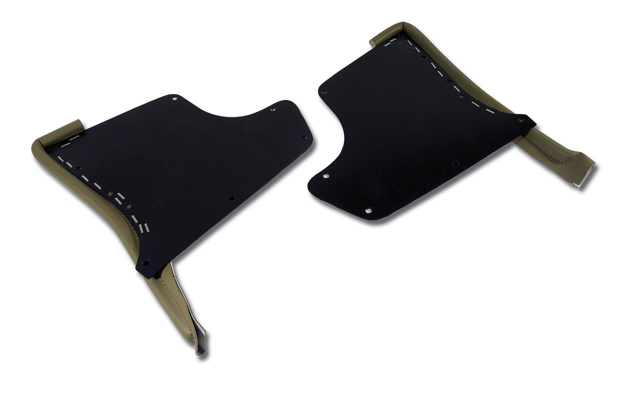 1965-1966 Corvette Kick Panels W/Windlace - Saddle-416252-Corvette-Store-Online