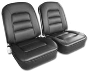 1965-1965 Corvette Vinyl Seat Covers Black-417320-Corvette-Store-Online