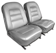 1965-1965 Corvette Vinyl Seat Covers Silver-417361-Corvette-Store-Online
