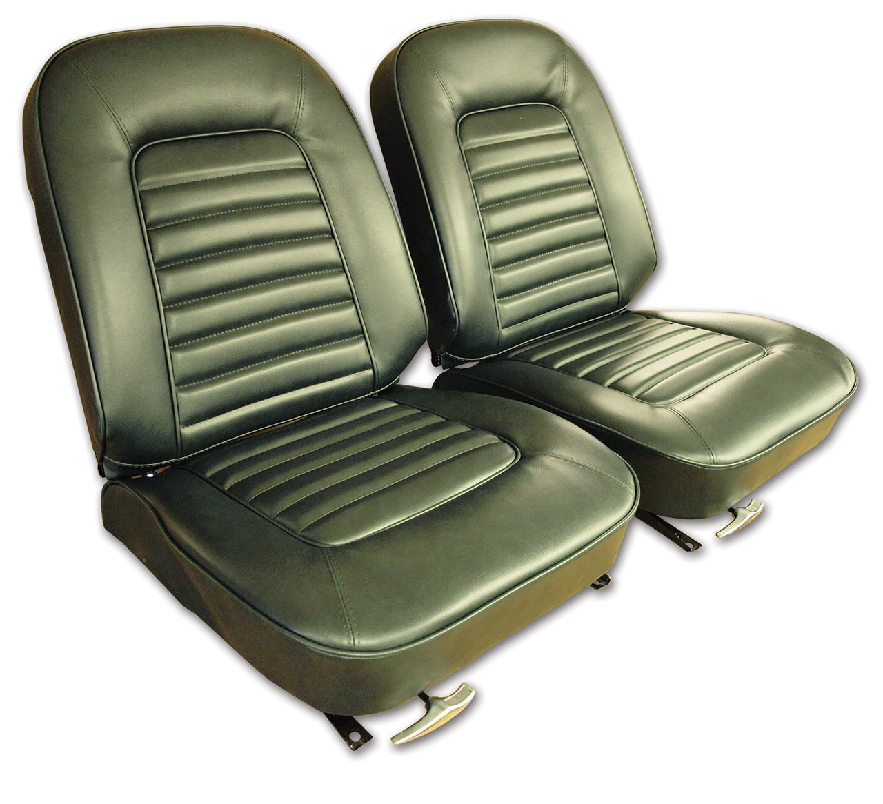 1966-1966 Corvette Vinyl Seat Covers Green-417414-Corvette-Store-Online