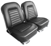 1966-1966 Corvette Vinyl Seat Covers Black-417420-Corvette-Store-Online