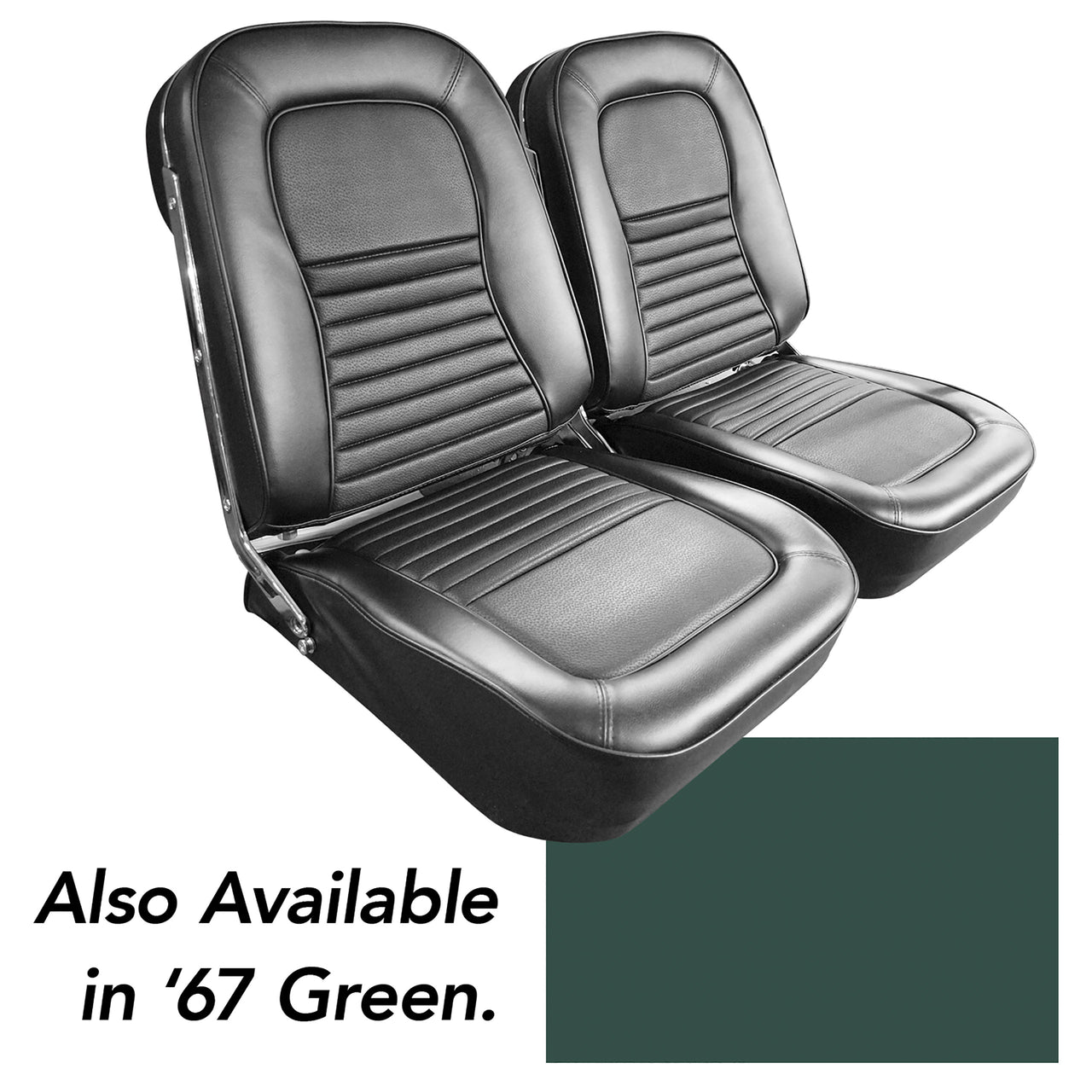 1967-1967 Corvette Vinyl Seat Covers Green-417514-Corvette-Store-Online