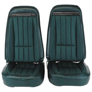 1971-1971 Corvette Mounted Seats Green Vinyl Without Shoulder Harness-417818M-Corvette-Store-Online