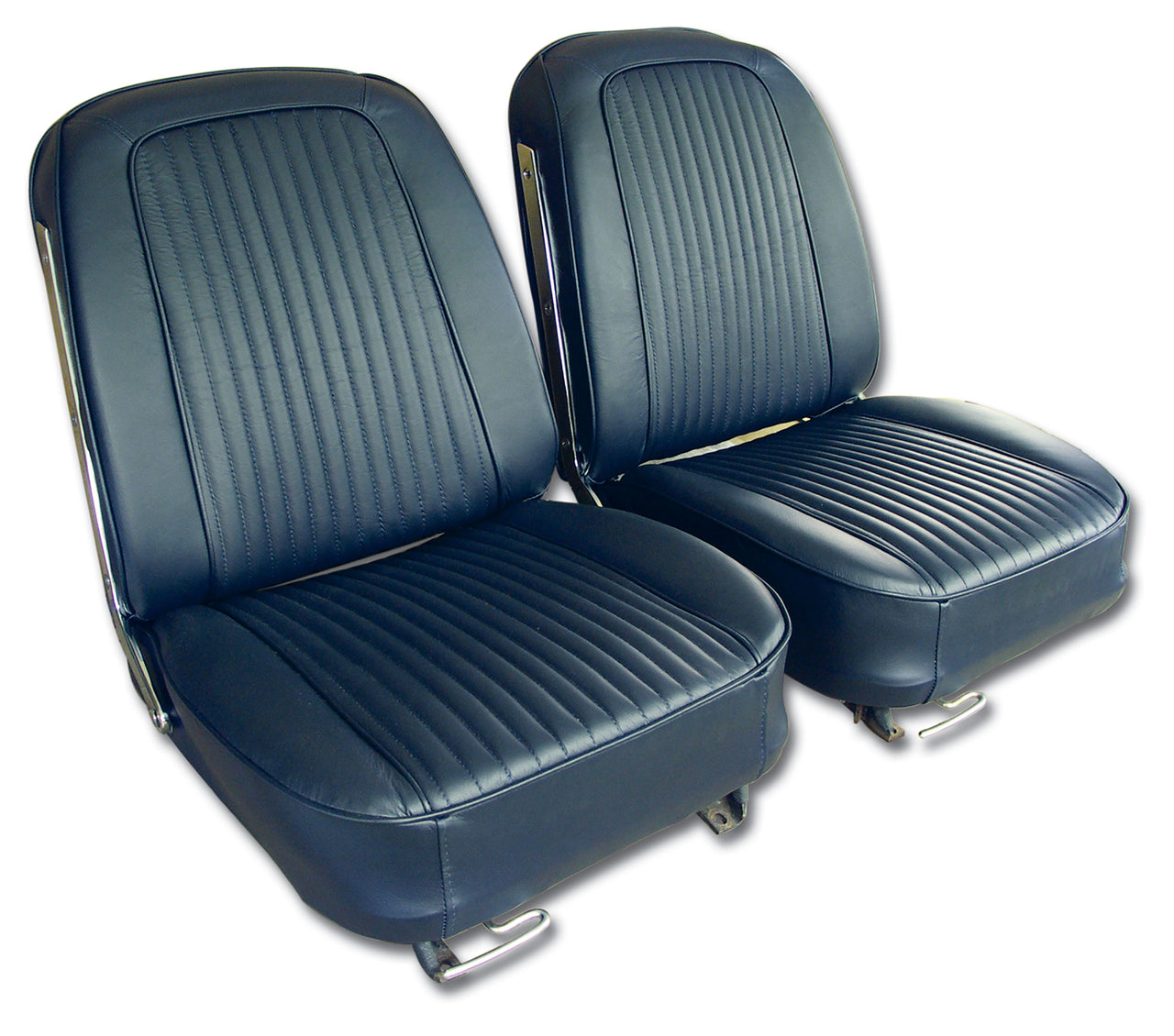 1963-1963 Corvette Leather Seat Covers Dark Blue-418342-Corvette-Store-Online
