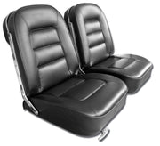 1965-1965 Corvette Leather Seat Covers Black-418520-Corvette-Store-Online
