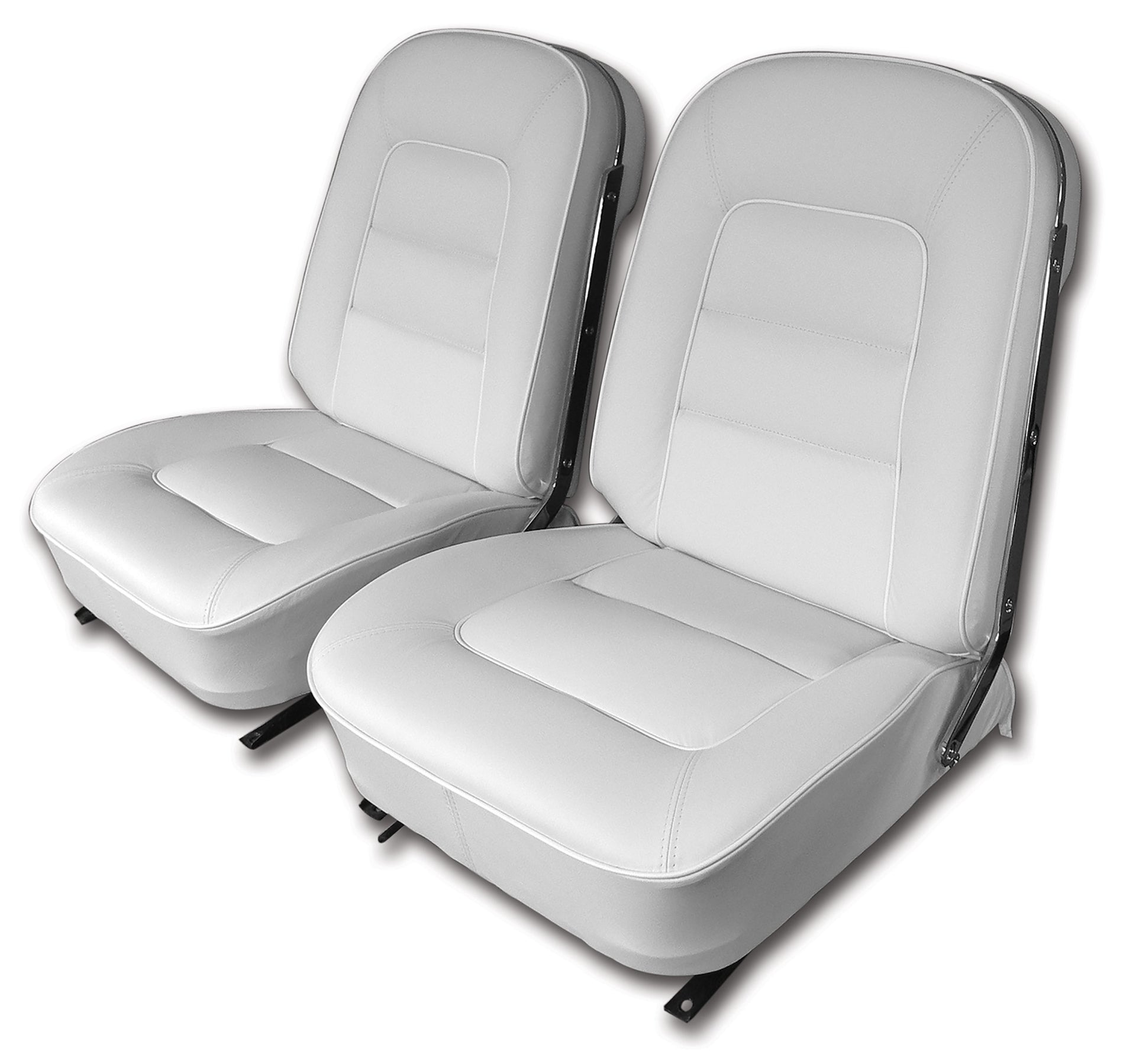 1965-1965 Corvette Leather Seat Covers White-418565-Corvette-Store-Online