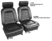 1966-1966 Corvette Leather Seat Covers Black-418620-Corvette-Store-Online