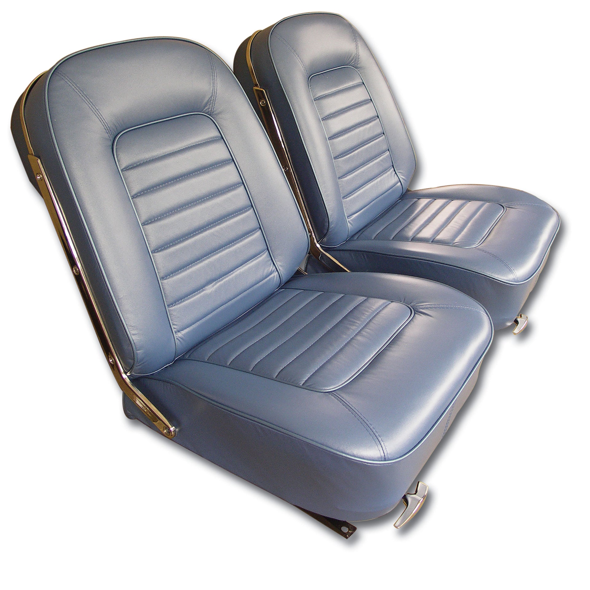 1966-1966 Corvette Leather Seat Covers Bright Blue-418640-Corvette-Store-Online