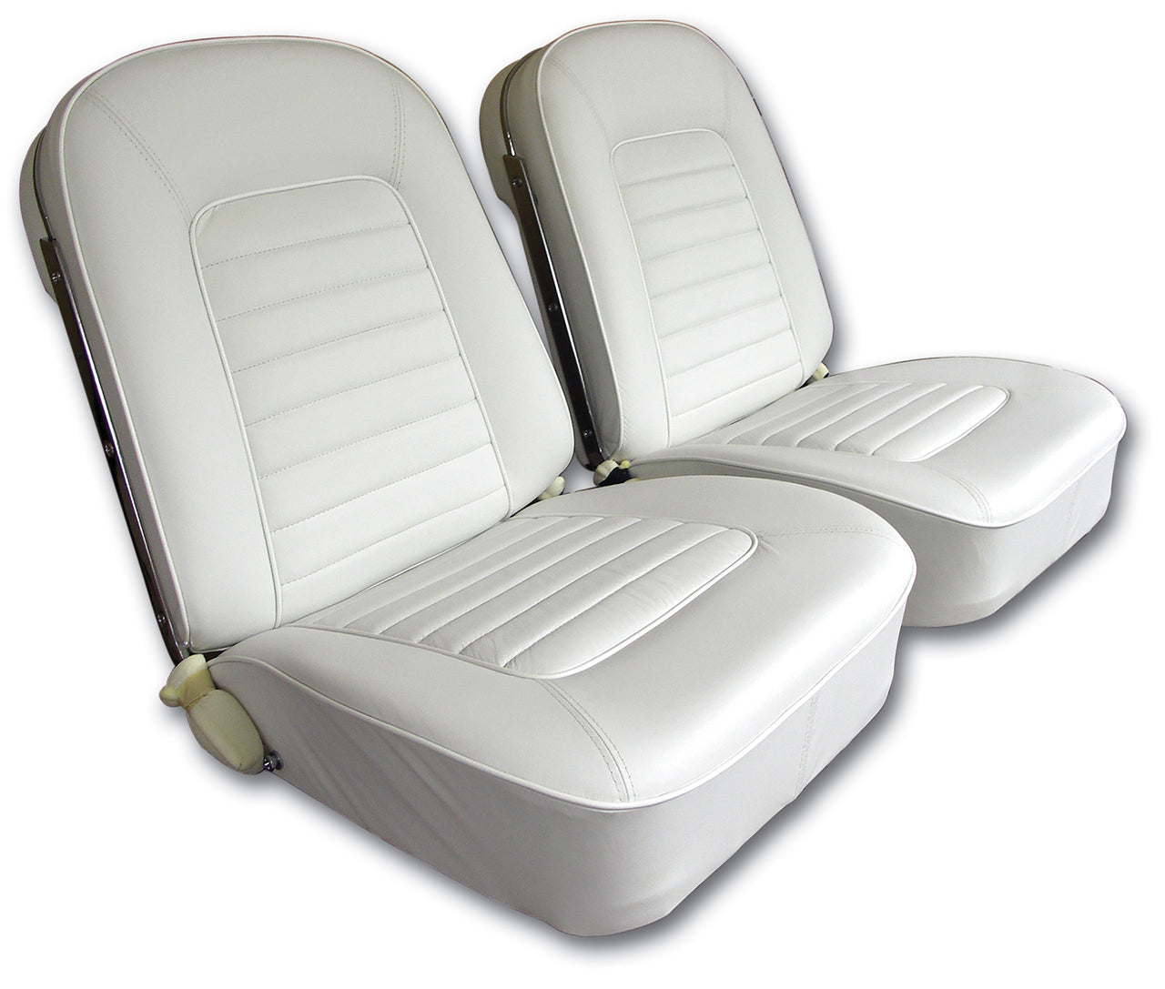 1966-1966 Corvette Leather Seat Covers White-418665-Corvette-Store-Online