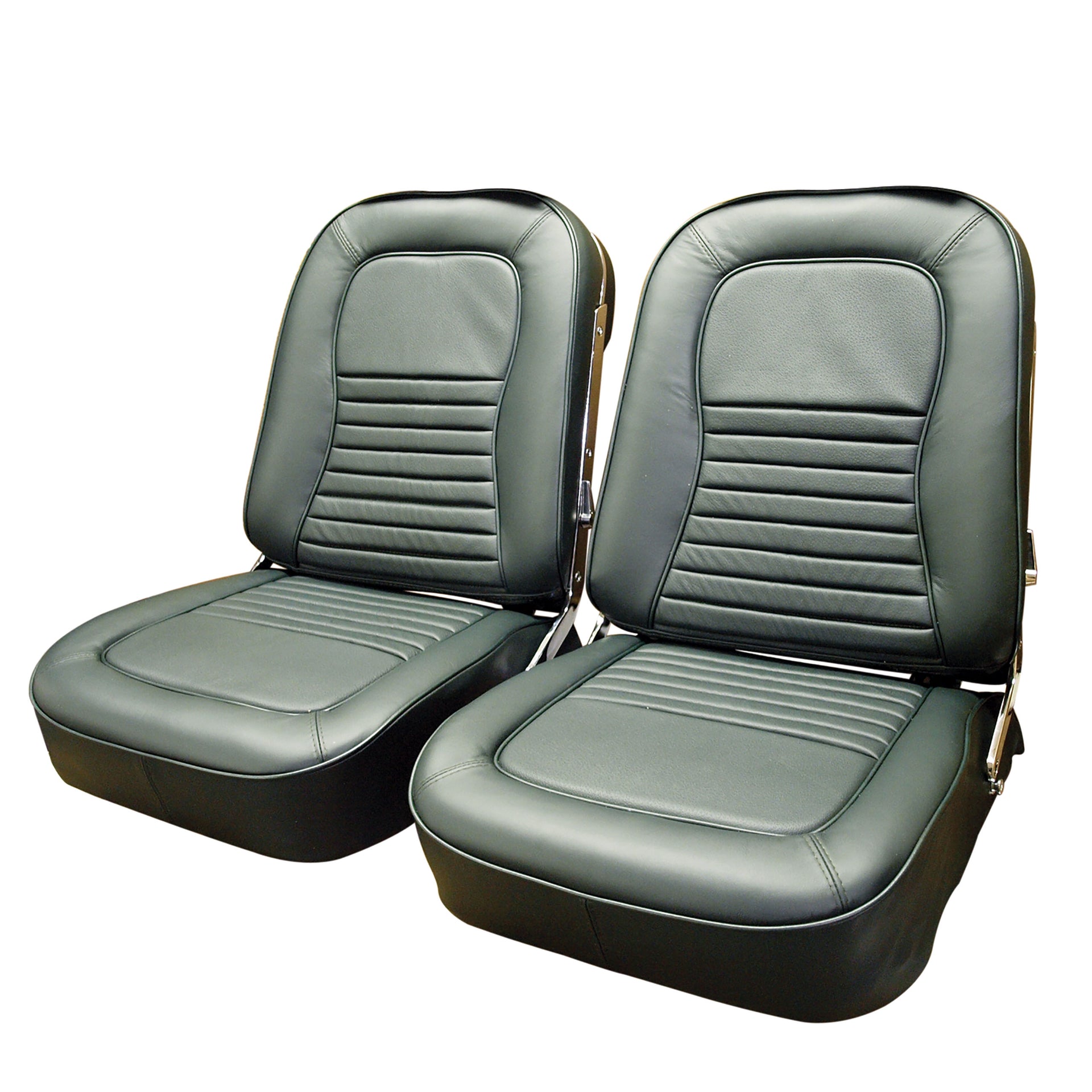1967-1967 Corvette Leather Seat Covers Green-418714-Corvette-Store-Online