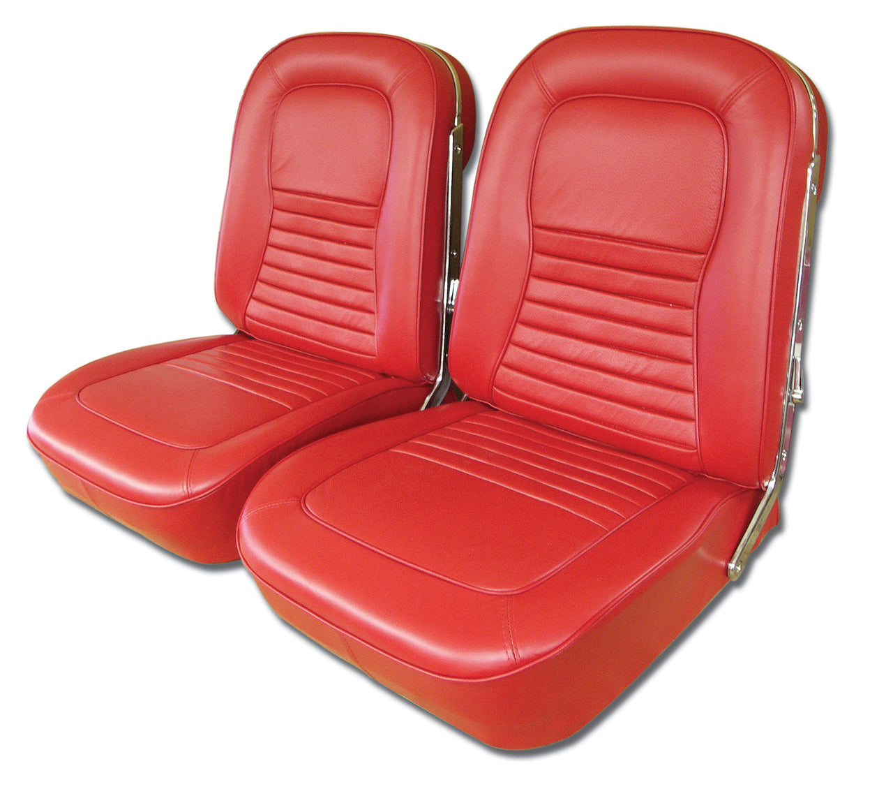 1967-1967 Corvette Leather Seat Covers Red-418730-Corvette-Store-Online