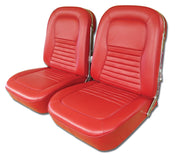 1967-1967 Corvette Leather Seat Covers Red-418730-Corvette-Store-Online