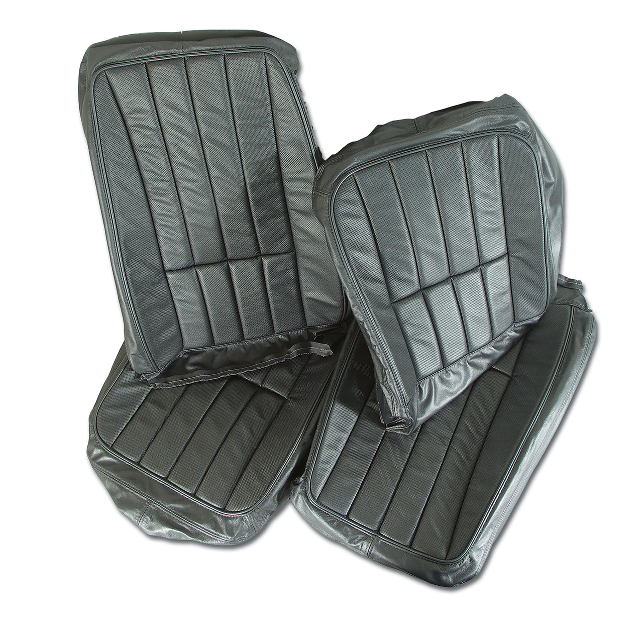 1968-1968 Corvette Leather Seat Covers Gunmetal-418863-Corvette-Store-Online