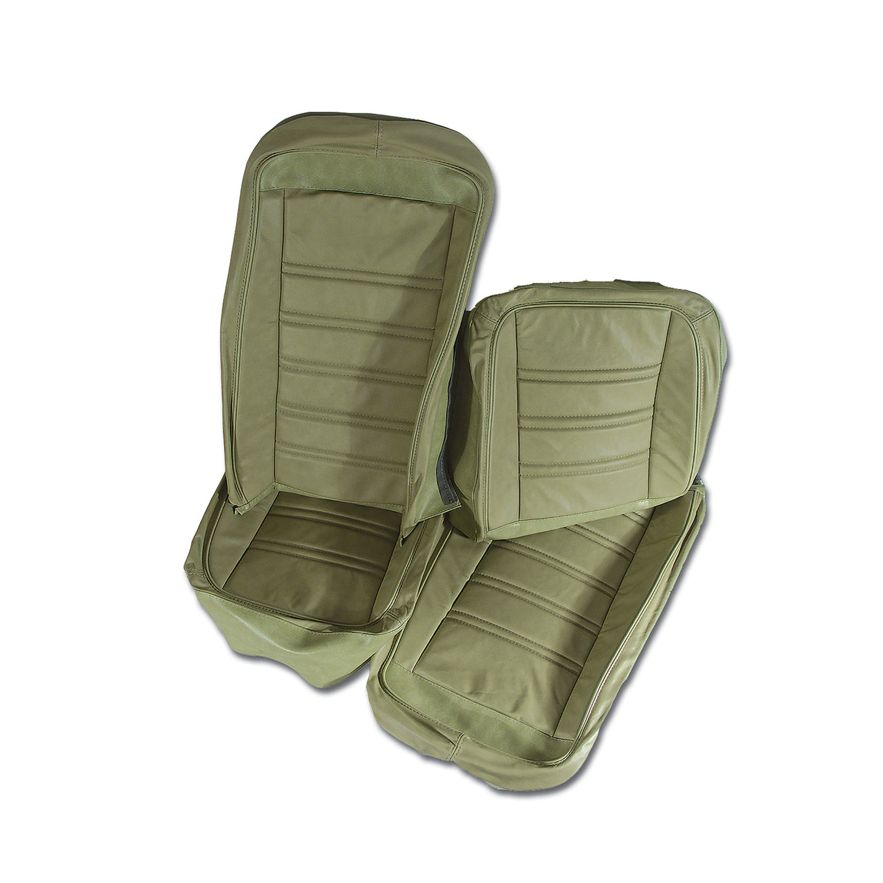 1975-1975 Corvette Leather Seat Covers Neutral Leather/Vinyl Original-419516-Corvette-Store-Online