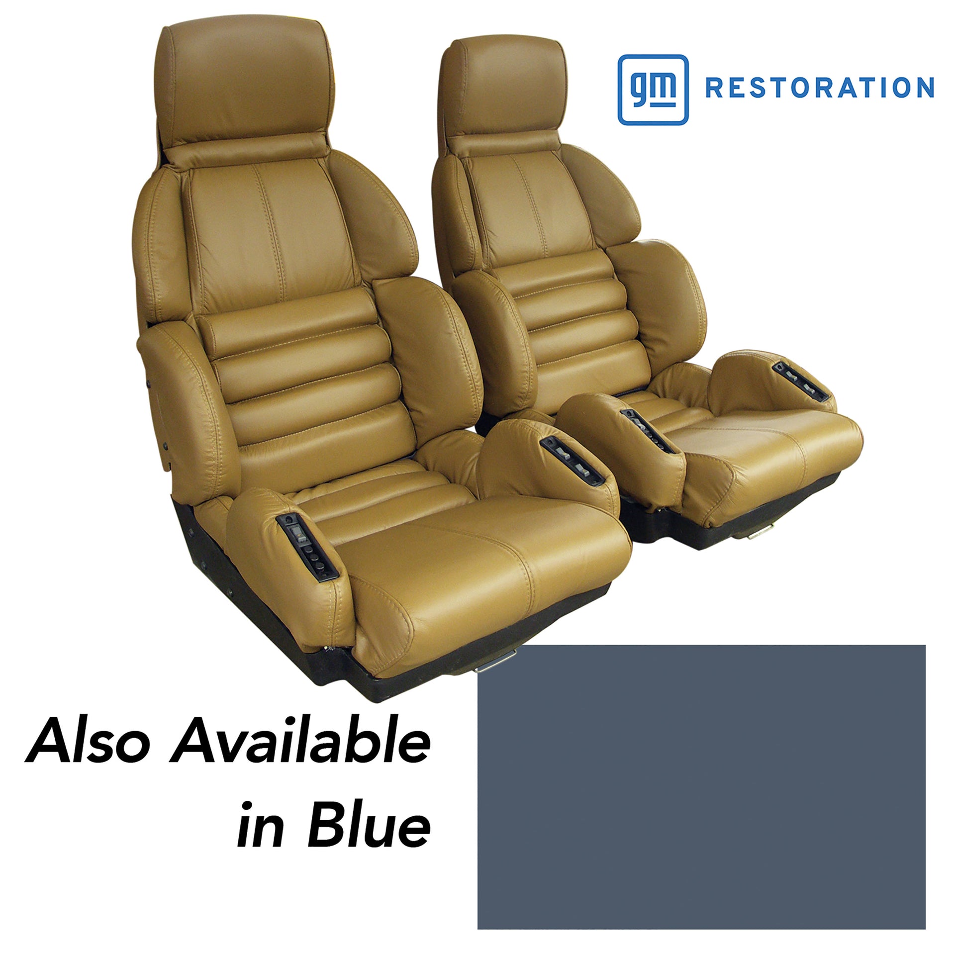 1990-1990 Corvette Leather Seat Covers Blue Sport-420680-Corvette-Store-Online