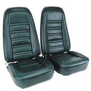 1976-1976 Corvette Mounted Seats Bluegreen "Leather-Like" Vinyl-421519M-Corvette-Store-Online