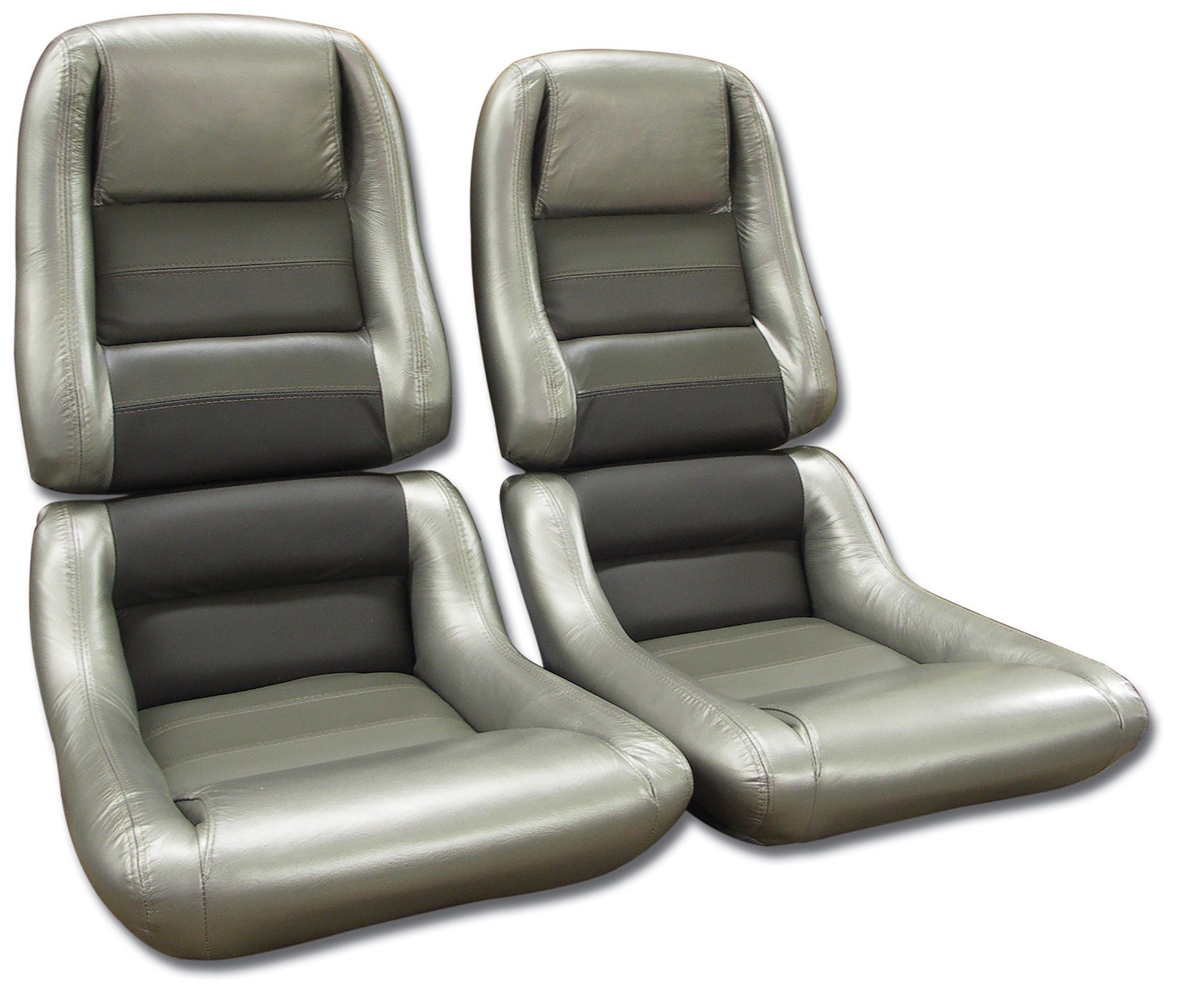 1982-1982 Corvette Mounted Leather Seat Covers Collector 100%-Leather 2" Bolster-423360-Corvette-Store-Online