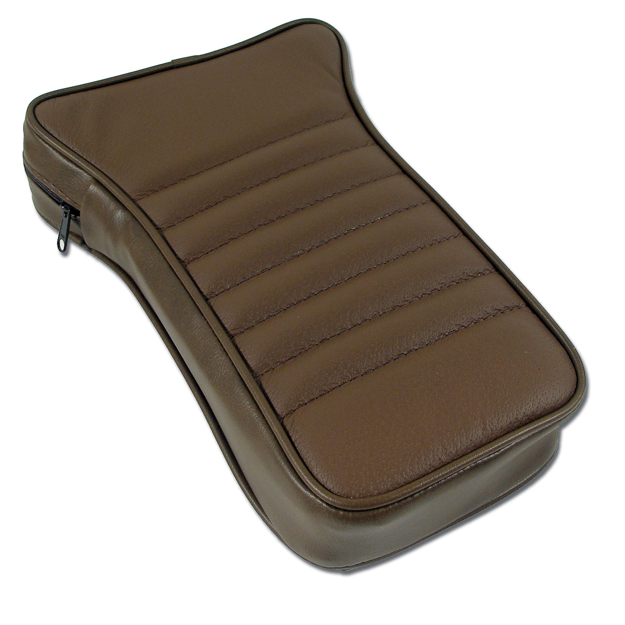 1967-1967 Corvette Reproduction Center Armrest - Saddle Leather W/Vinyl-424653-Corvette-Store-Online