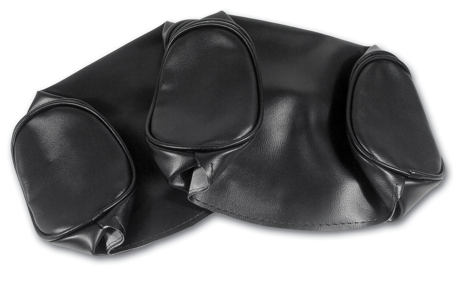 1966-1966 Corvette Headrest Covers Black Vinyl-425520-Corvette-Store-Online