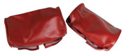 1966-1966 Corvette Headrest Covers Red Vinyl-425530-Corvette-Store-Online