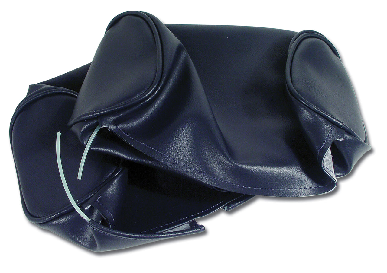 1966-1966 Corvette Headrest Covers Dark Blue Vinyl-425544-Corvette-Store-Online