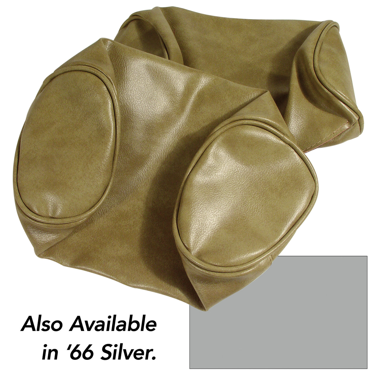 1966-1966 Corvette Headrest Covers Silver Vinyl-425561-Corvette-Store-Online