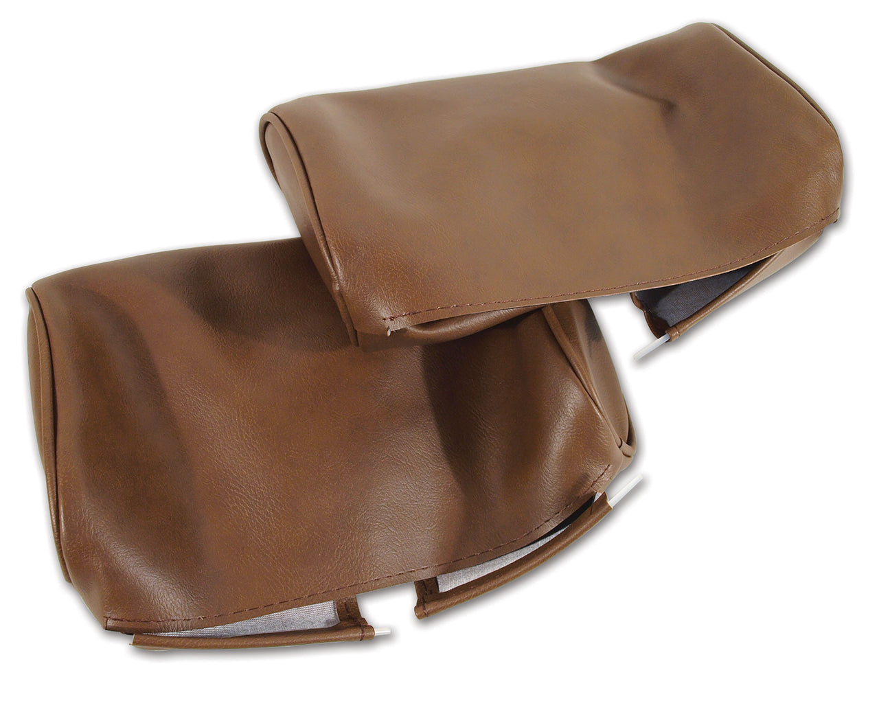 1967-1967 Corvette Headrest Covers Saddle Vinyl-425653-Corvette-Store-Online