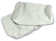 1967-1967 Corvette Headrest Covers White Vinyl-425665-Corvette-Store-Online