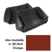 1968-1968 Corvette Headrest Covers Dark Orange Vinyl-425738-Corvette-Store-Online